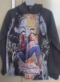 Blusa manga comprida com zíper e capuz Homem Aranha