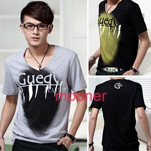 Camiseta Masculina Gola em V