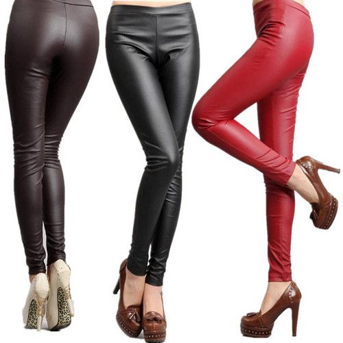 Calça Legging Brilhante Com Cirrê Viscolycra