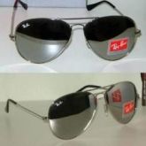 Ray-Ban 3026 (Grande) Prata com lentes Espelhadas